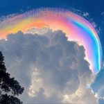 Fenomena ‘Awan Pelangi’ Di Gunung Rinjani Bikin Netizen Takjub